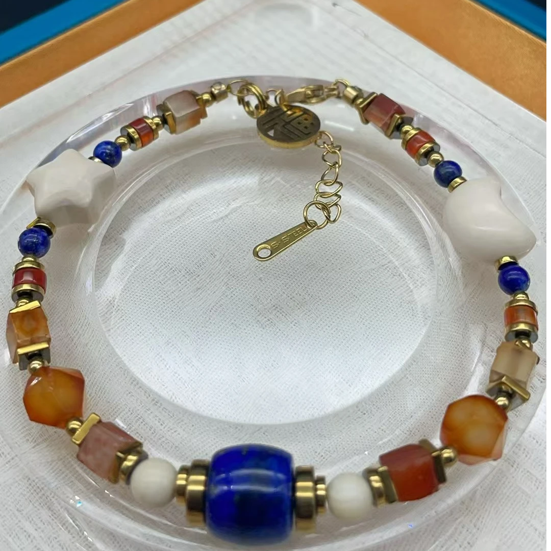 61536【夜未央】精品猛犸象牙原创单圈手链手串