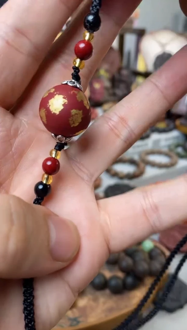 泥塑丹鼎合香合香项链单珠