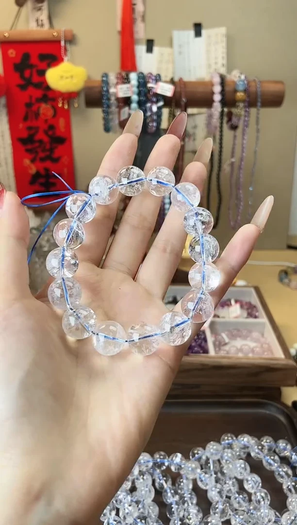 【闪购商品】水晶手链未镶嵌14m白阿赛