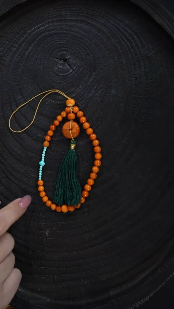 未镶嵌琥珀裸石手机挂