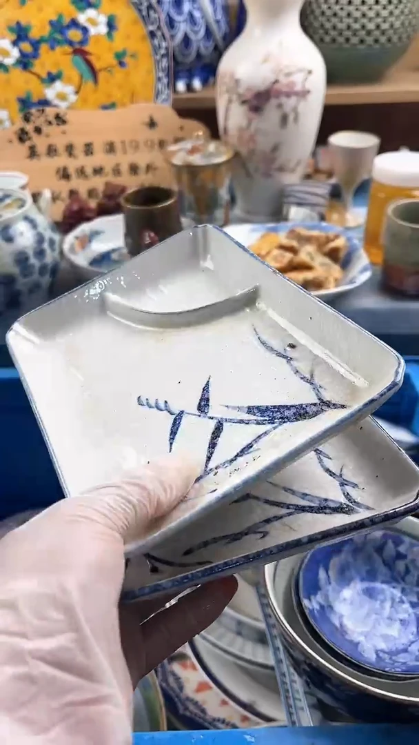 瓷片悦***喜英歌瓷器满19.9包邮
