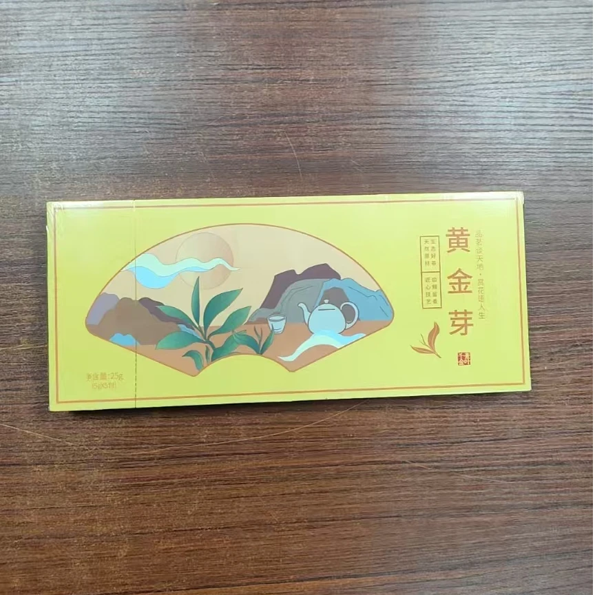一叶千金 头采 黄金芽绿茶 茶叶 25g条装  孤