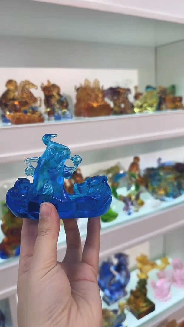 手工艺品琉璃蓝色