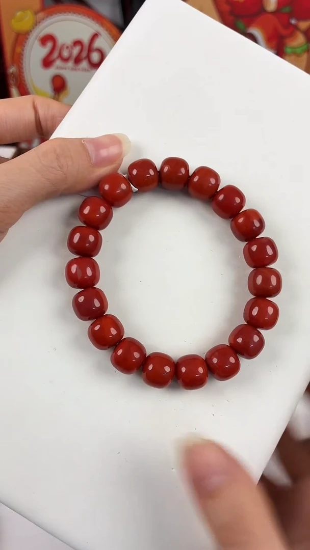 未镶嵌瓦西锦红老型手串12mm南红玛瑙（多样式发其一）