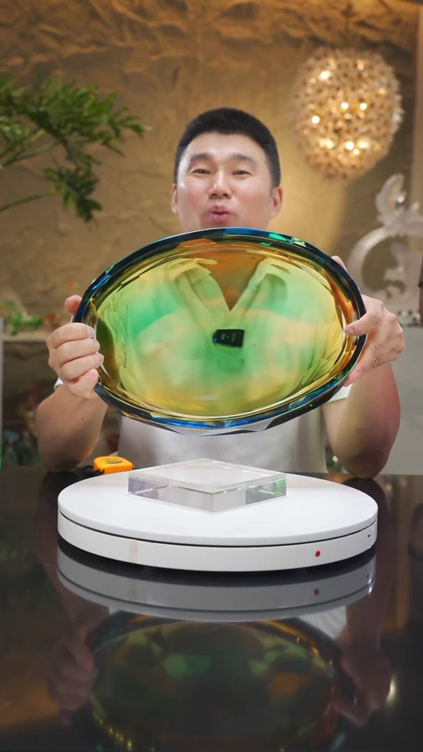 琉璃手工艺品设计款切面果盘