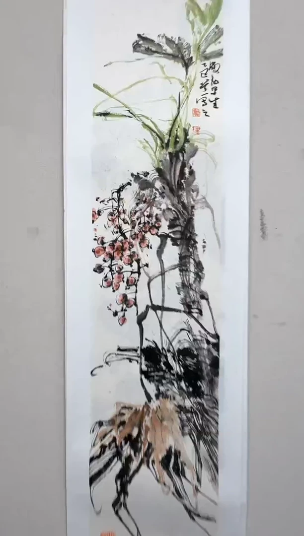 国画炳山艺术--付健老师作品
