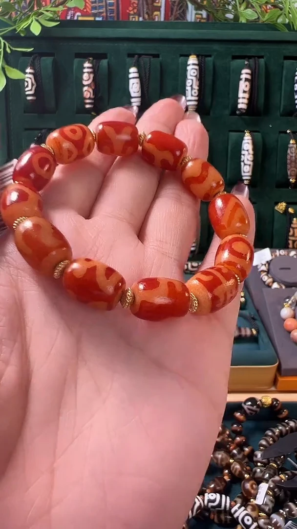 玛瑙/玉髓（覆膜）颈饰合金55.（微瑕）