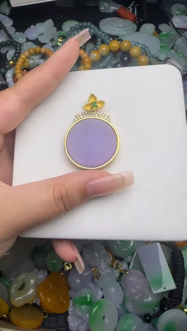 翡翠未镶嵌颈饰天然缅甸翡翠吊坠