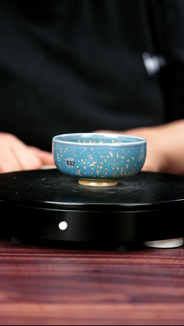 532#邢亚龙一级品原矿钧瓷禅定杯