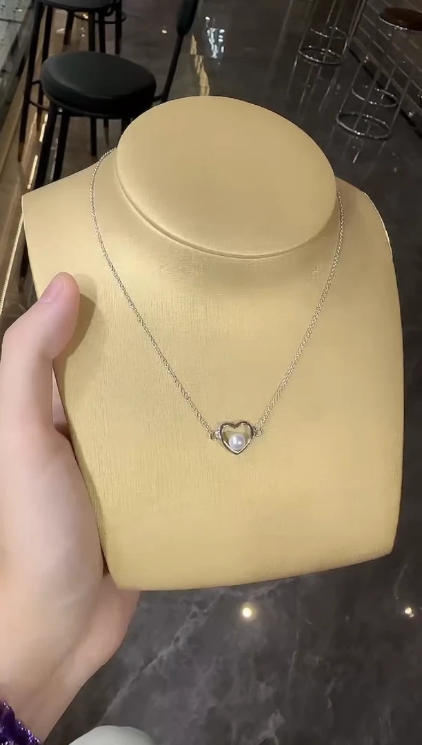 套链银S925镶嵌淡水珍珠设计款