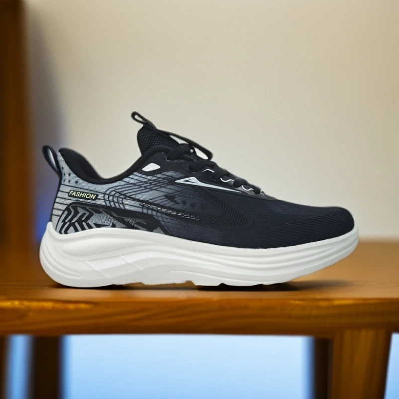 2025夏季男士休闲轻便潮流网面透气运动跑鞋 8599