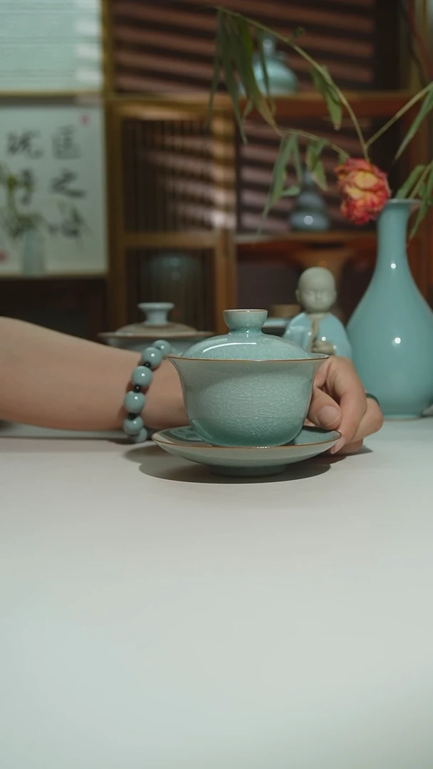 杯冰花元宝盖碗安全发货