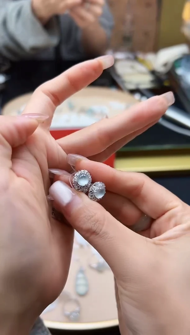 【闪购商品】翡翠耳饰18K金镶嵌DFZ0220-150