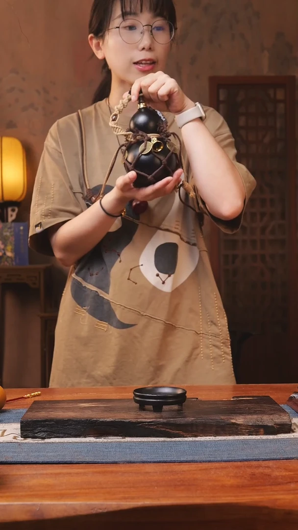 1466号精品大漆葫芦防腐防渗装水茶酒