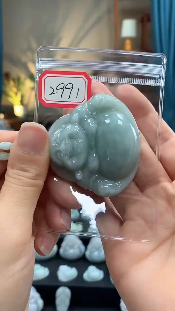 颈饰未镶嵌翡翠佛公2991
