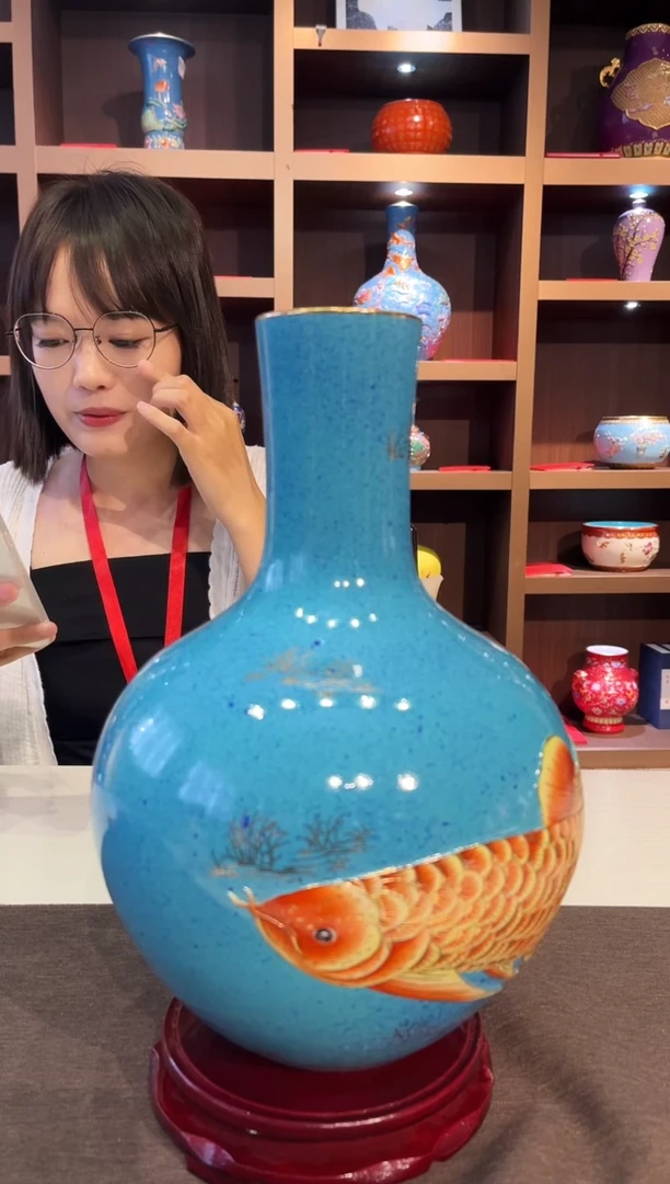 摆件0315景德镇制何平窑陶瓷一件