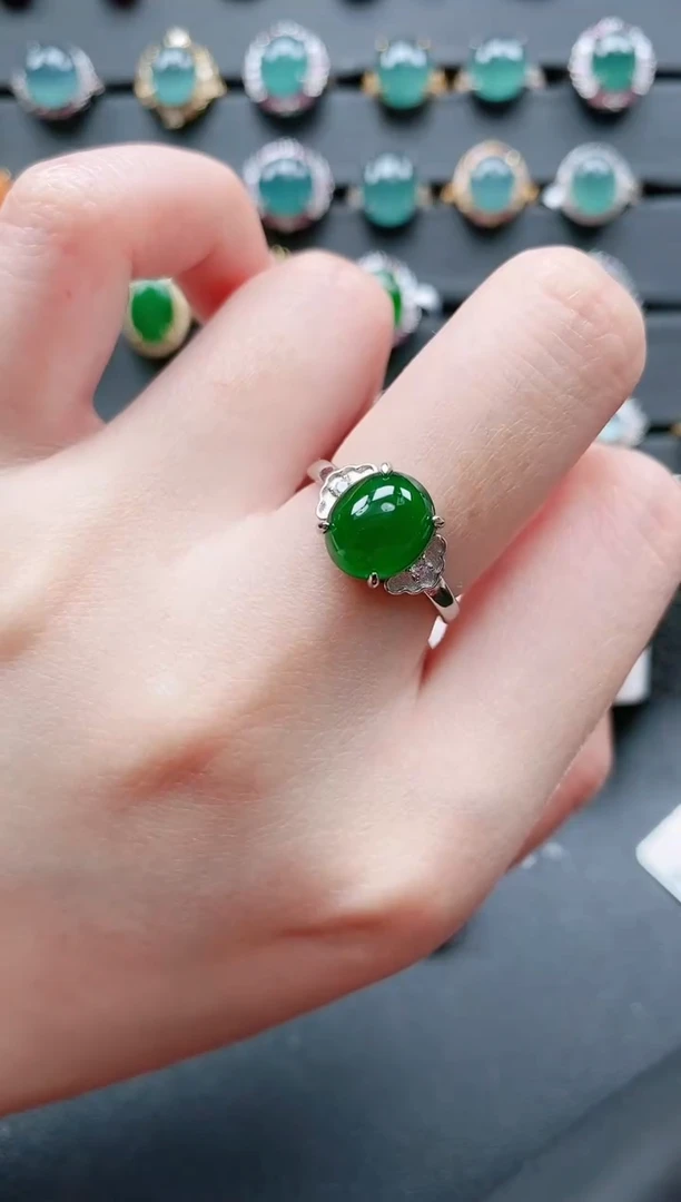 【闪购商品】翡翠戒指银S925镶嵌11111111