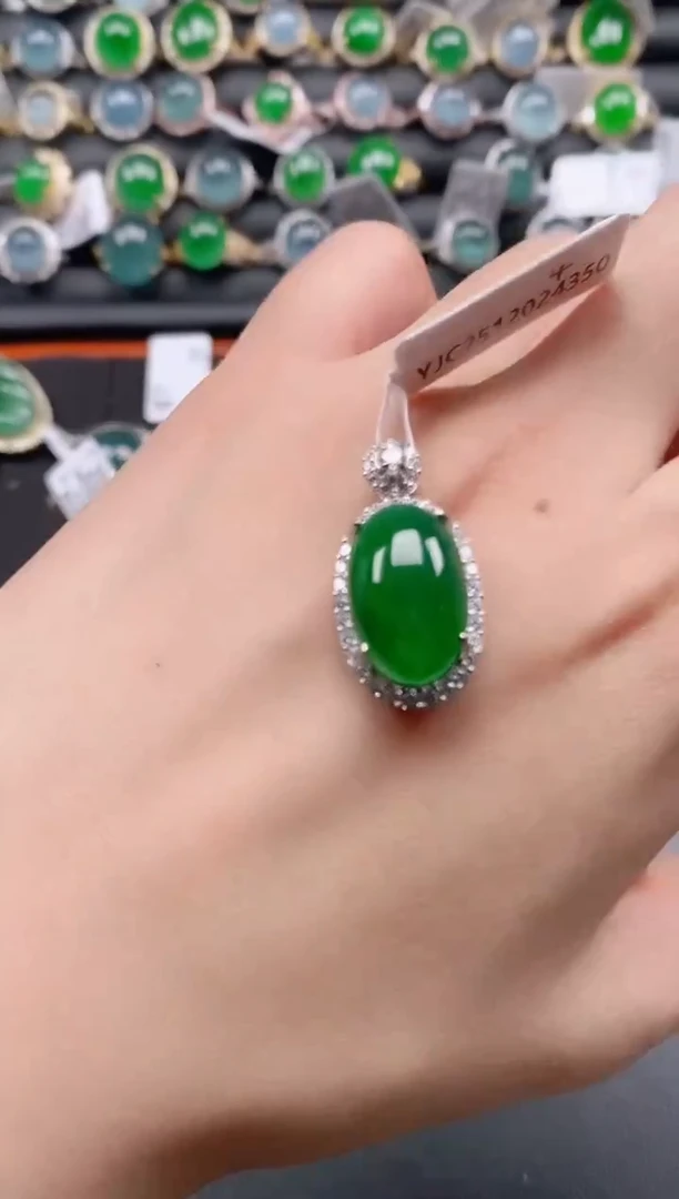 银S925镶嵌戒指翡翠1111