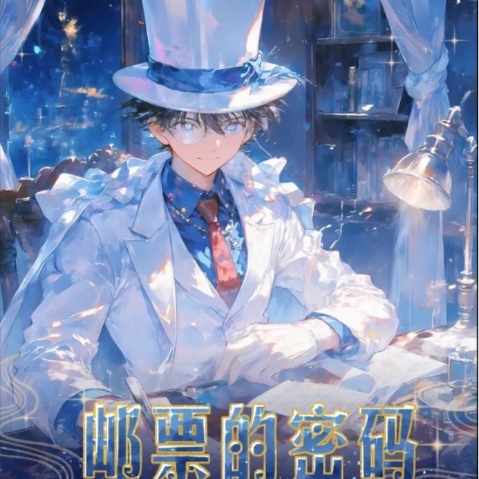 兰卡文创X第一弹柯南邮票 国产二创卡牌盲盒代拆