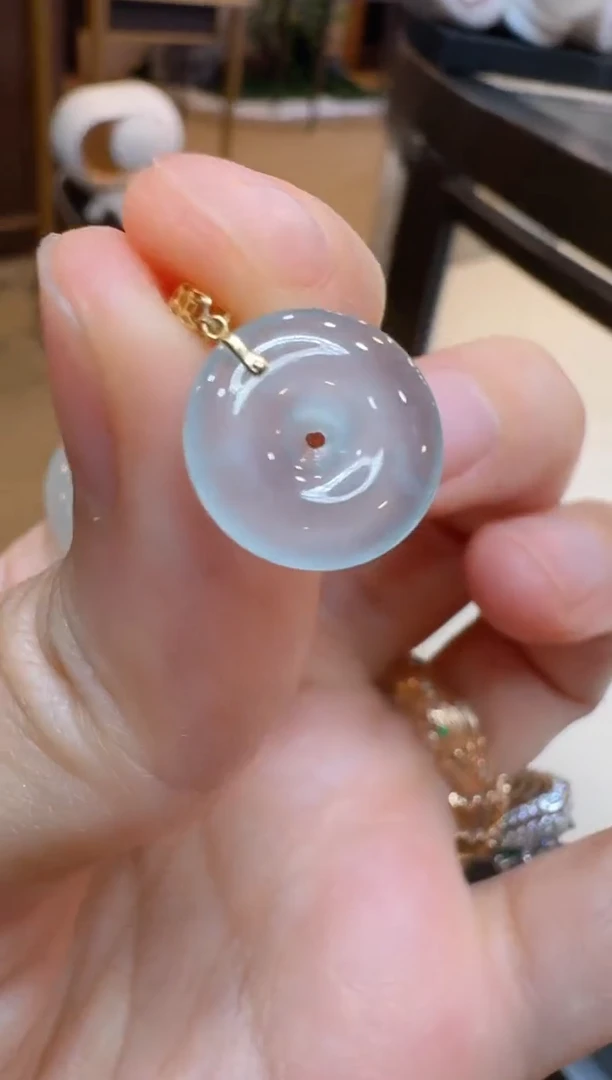 翡翠18K金镶嵌吊坠(不含链)多样性团购发一件