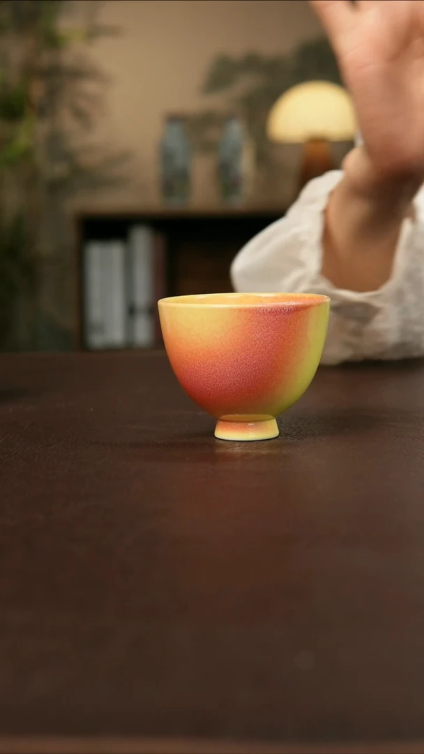 景德镇陶瓷杯碗柴烧多人