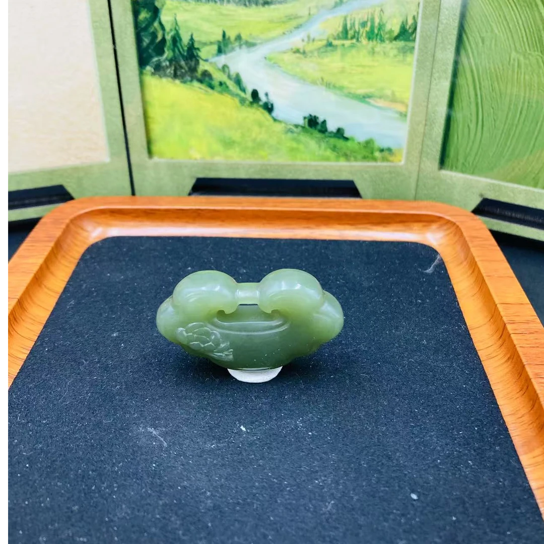 和田玉平安锁吊坠9144