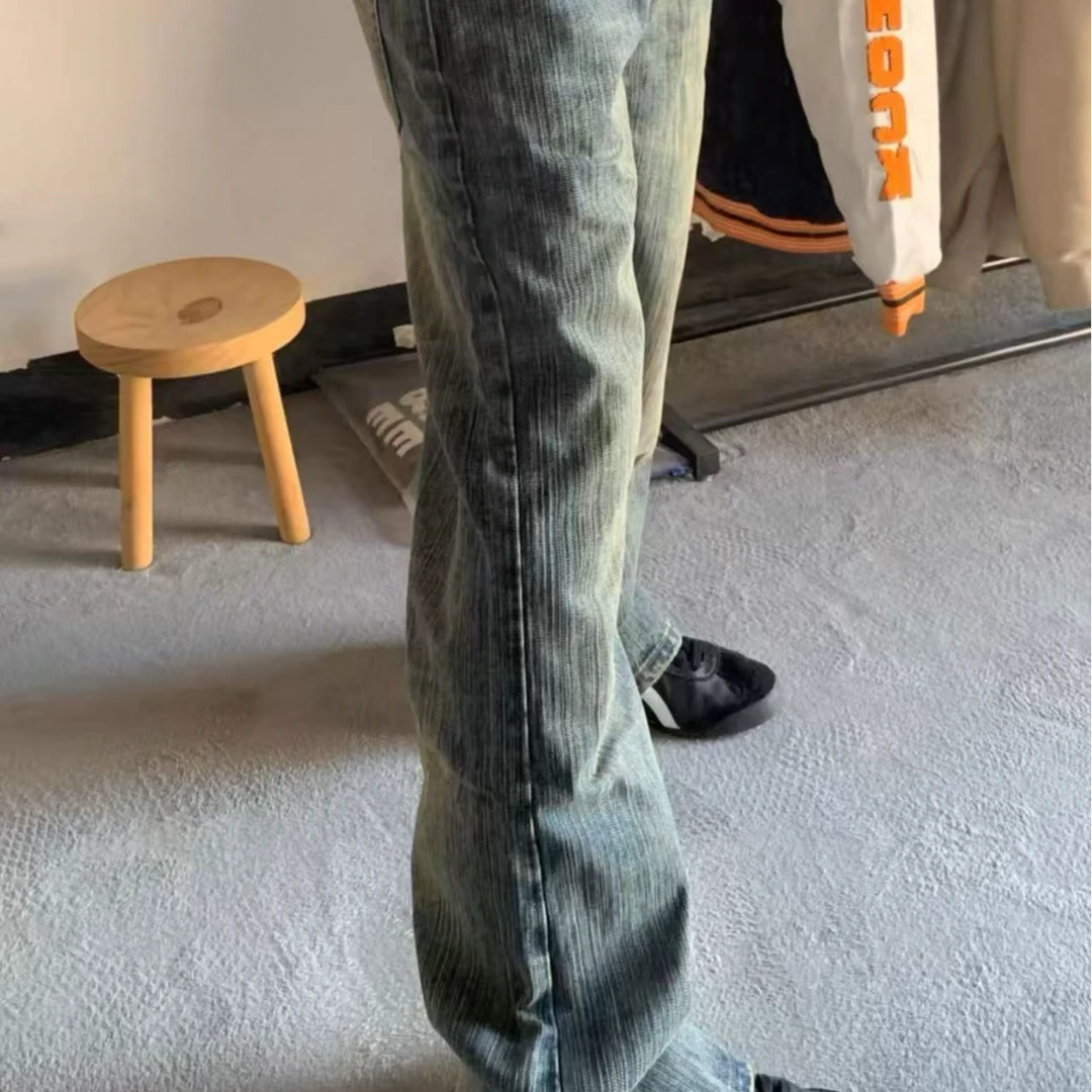 C9男装牛仔裤个别刺绣微瑕直播看款式