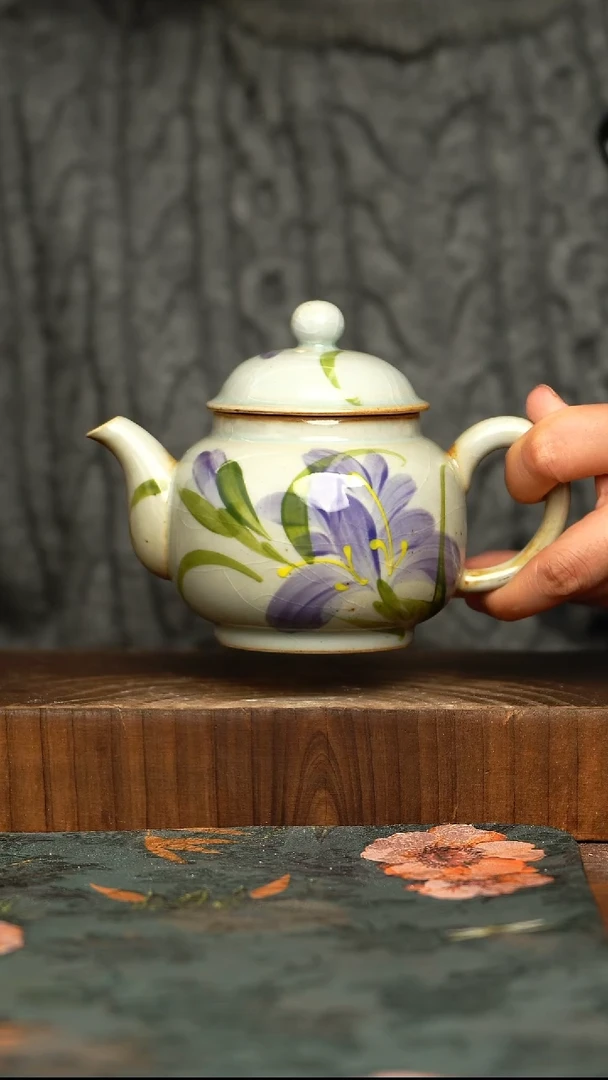 杯釉下彩手工手绘同款陶器