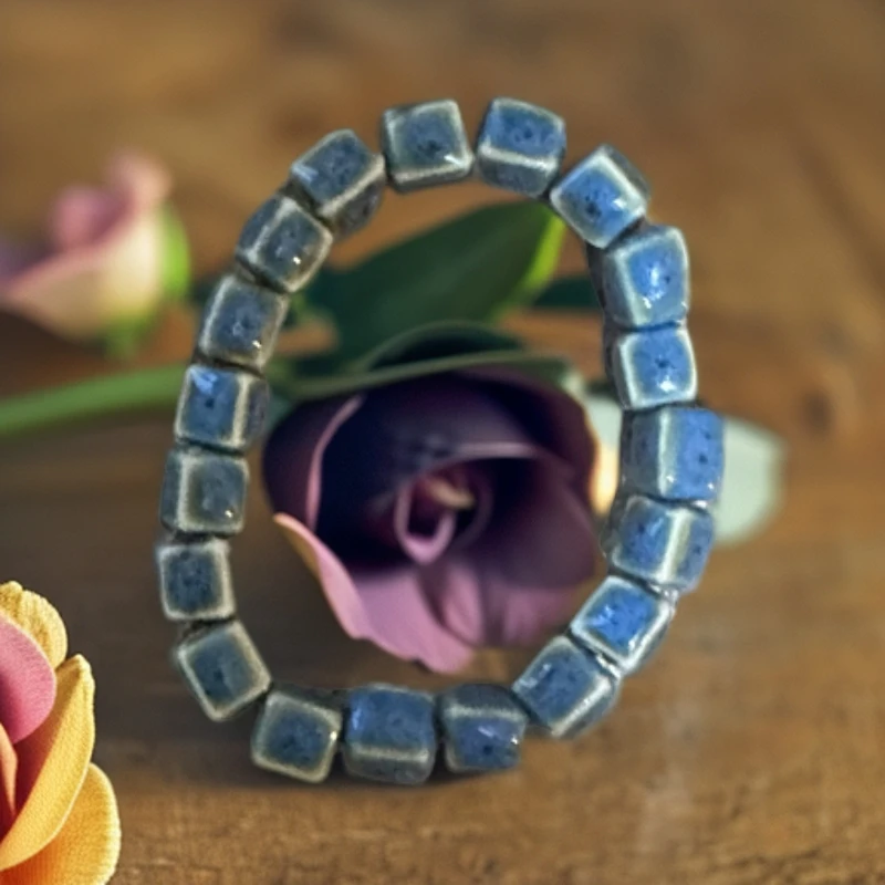 颜色釉手串 摆件（款式颜色不一)