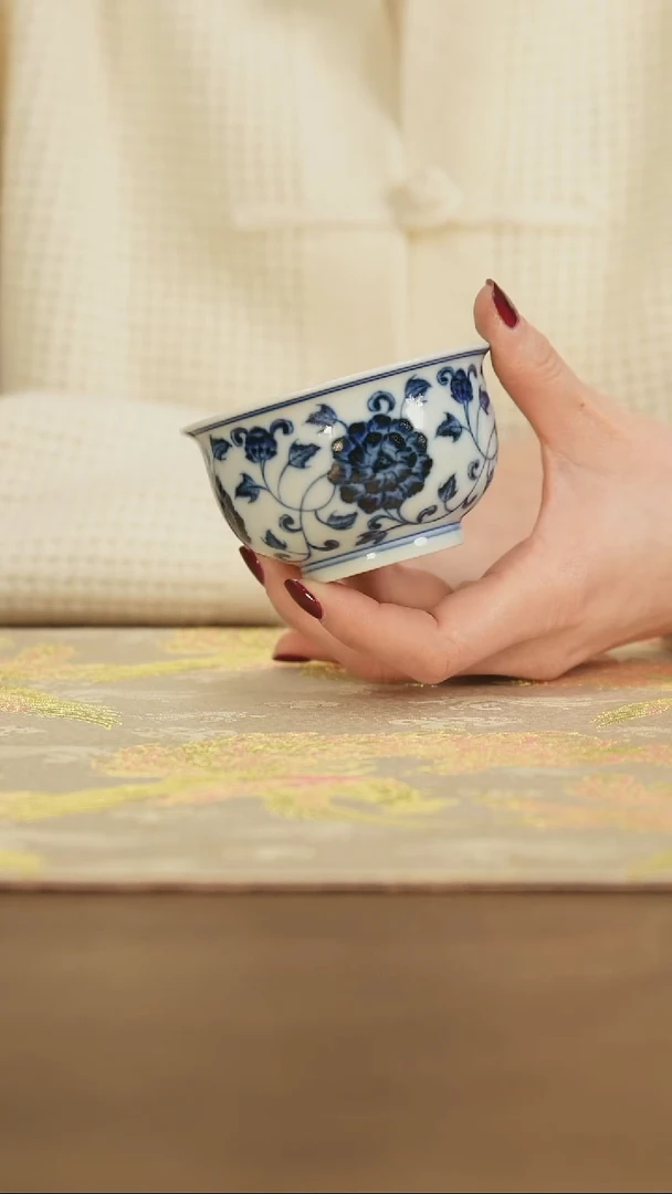 【闪购商品】景德镇手工青花炉式杯