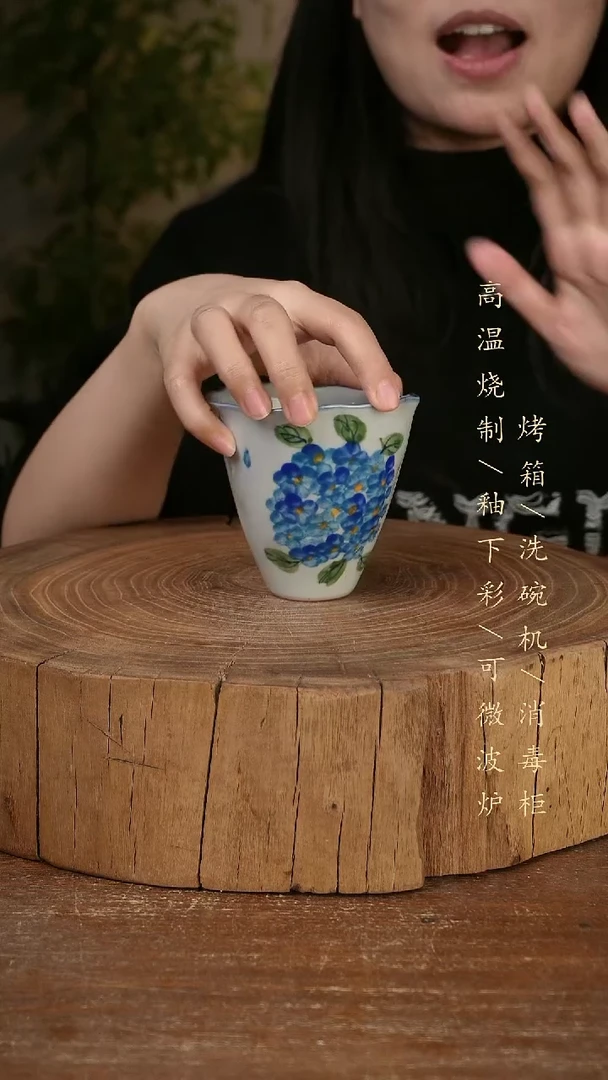 碗瓷景德镇手工手绘高温瓷釉下彩