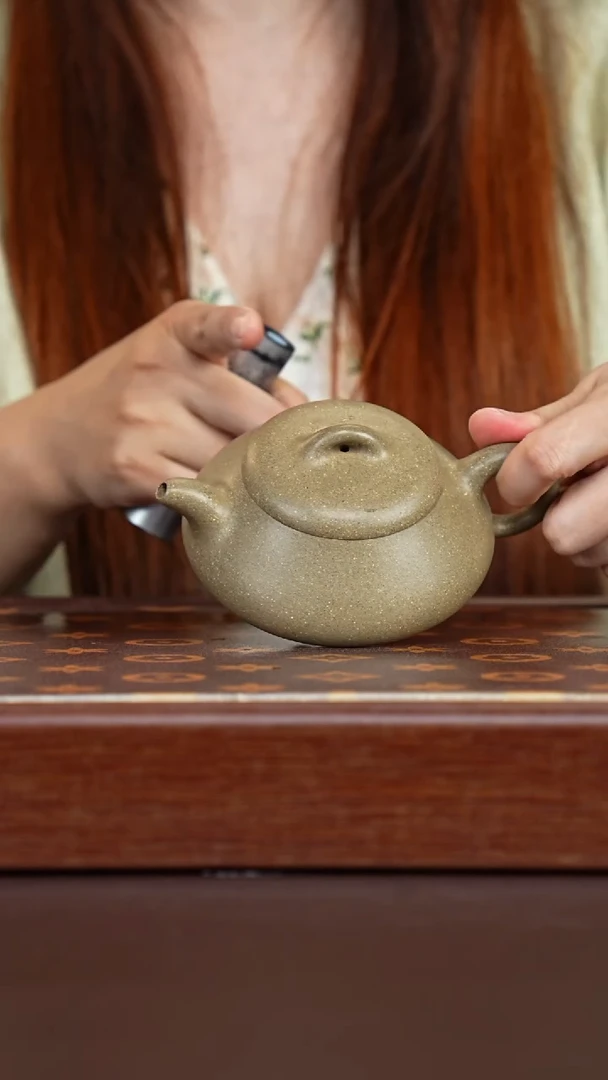 茶壶紫砂宝山青段汉棠石瓢
