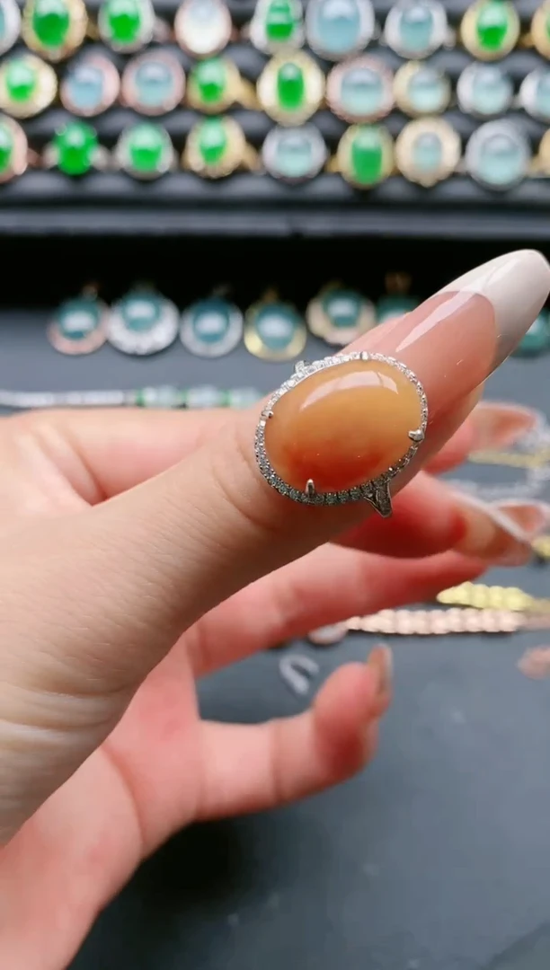 【闪购商品】翡翠戒指银S925镶嵌11111111