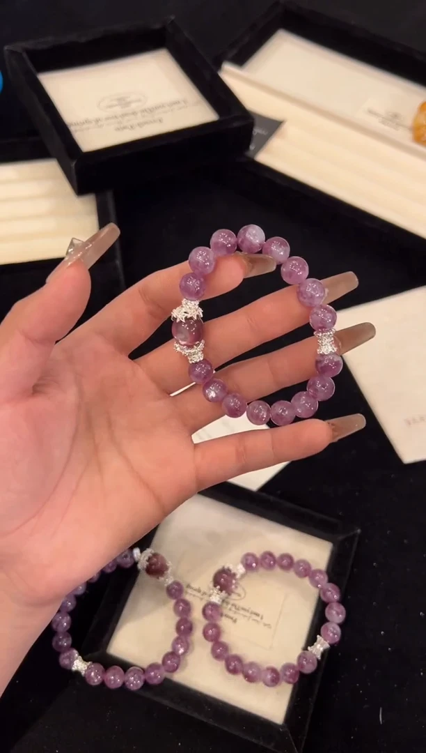 【闪购商品】水晶手链合金紫祖母晶手链x1180