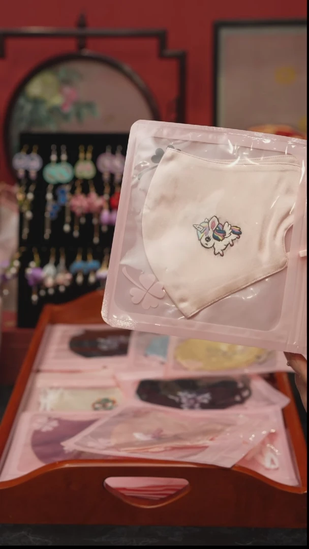 刺绣露*非遗苏绣绒花手工饰品