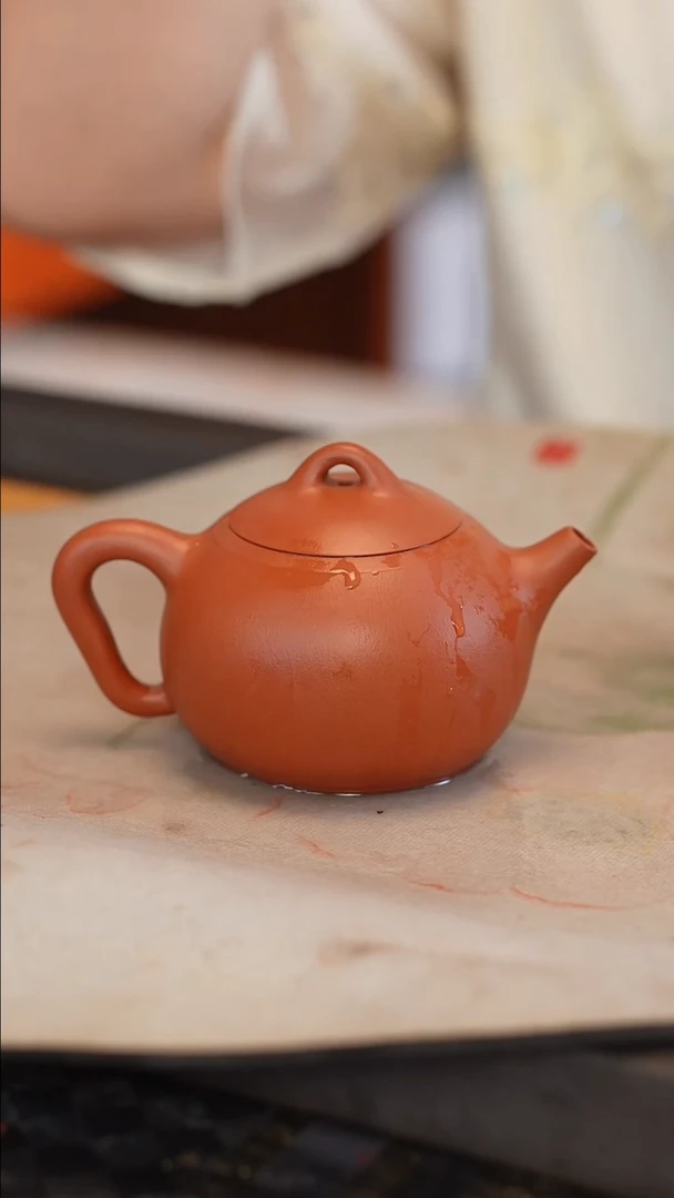 茶壶紫砂全手 宽口 210cc