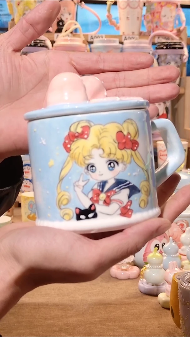 杯景德镇高温釉下彩陶瓷