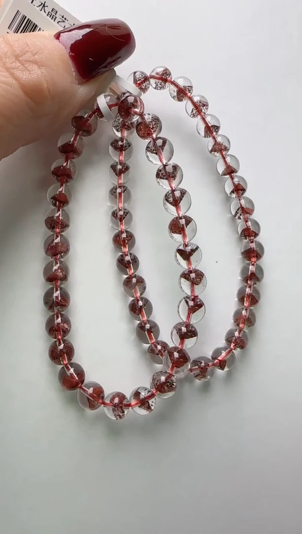 【闪购商品】水晶手串未镶嵌红幽灵手串6m+多样性发一JP37539