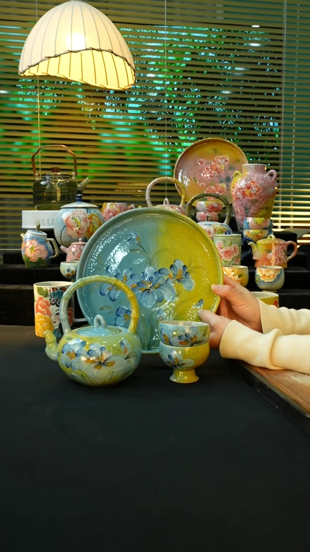 【闪购商品】杯手绘心瓷陶瓷浮力