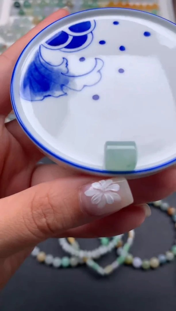 翡翠散珠天然翡翠D643