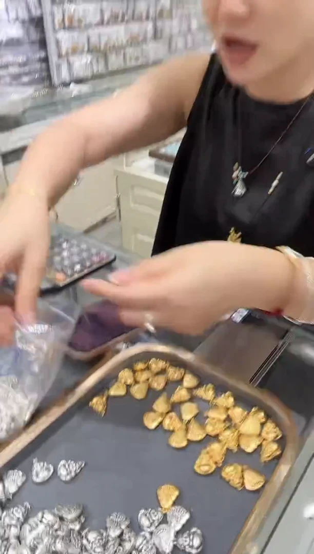 无吊坠足银大通孔屁桃爱心配件tq