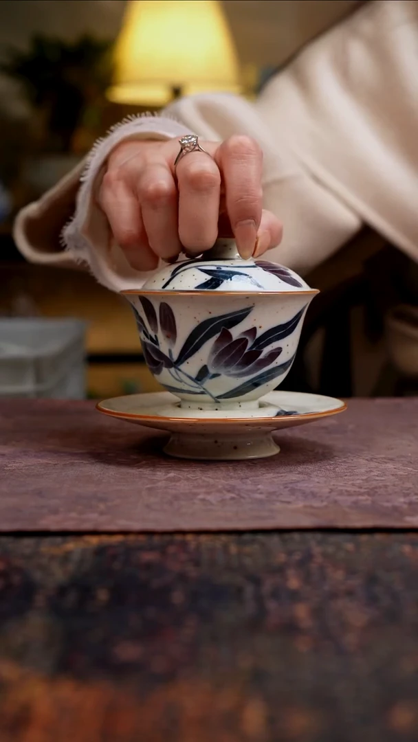 杯景德镇陶瓷杯碗柴烧多人