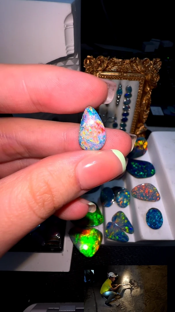 【樱桃特选】双层澳宝9.2*15 mm  有生长纹