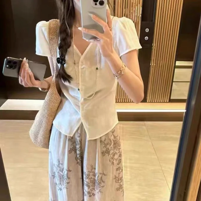 吉米赛欧【裕裕专属】 9T2526125 时尚气质裙裤两件套