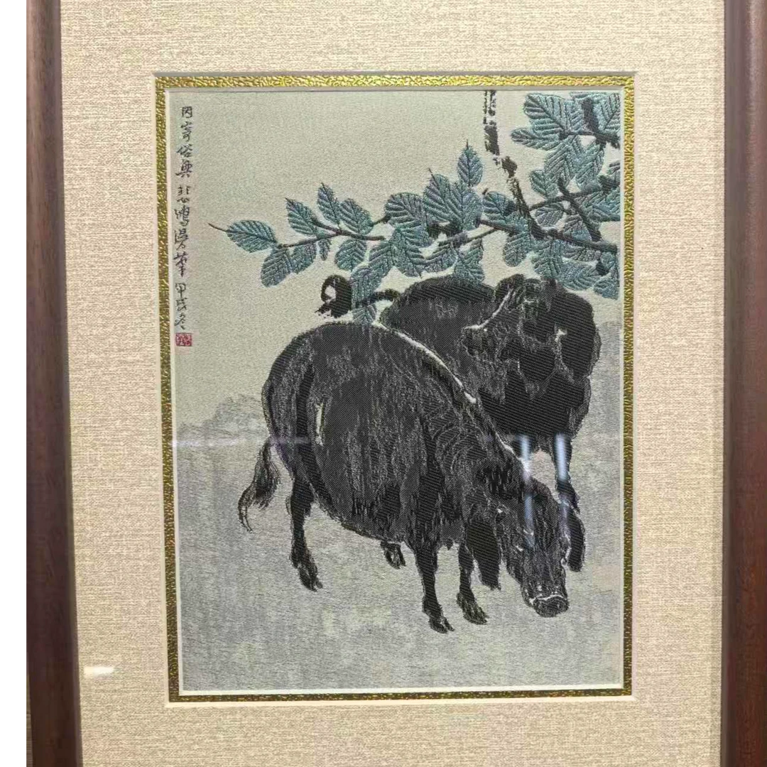 【八斗】蜀锦桑梓野猪图 （猪）