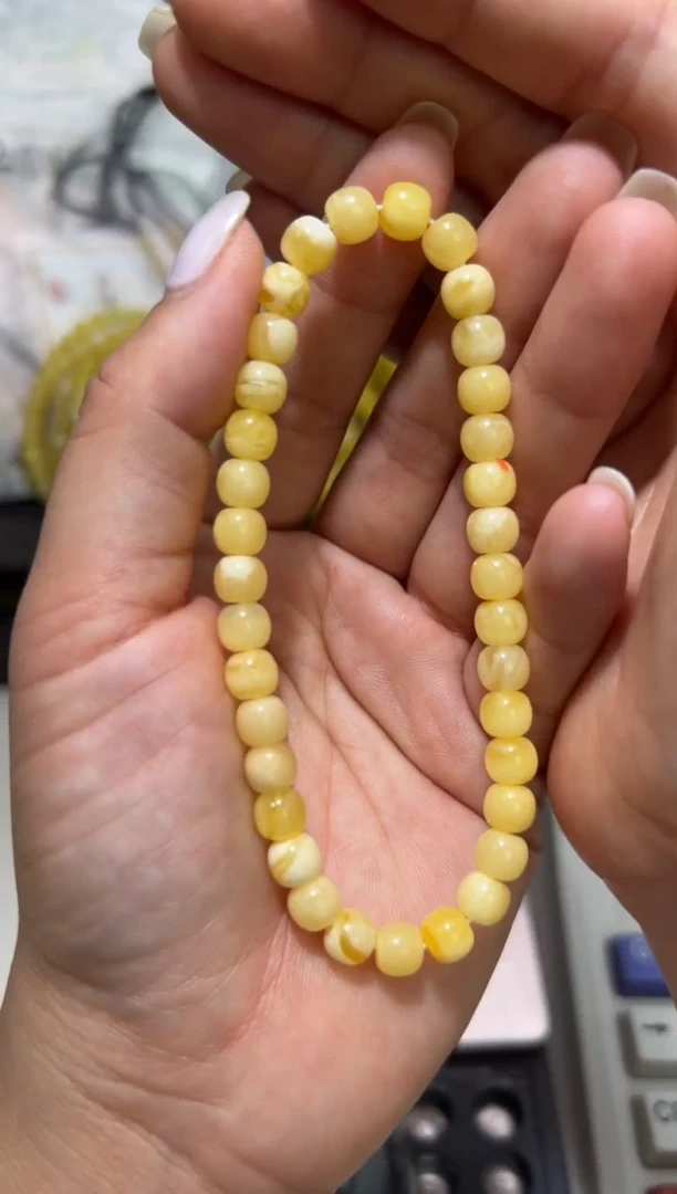 裸石琥珀未镶嵌琥珀蜜蜡手串