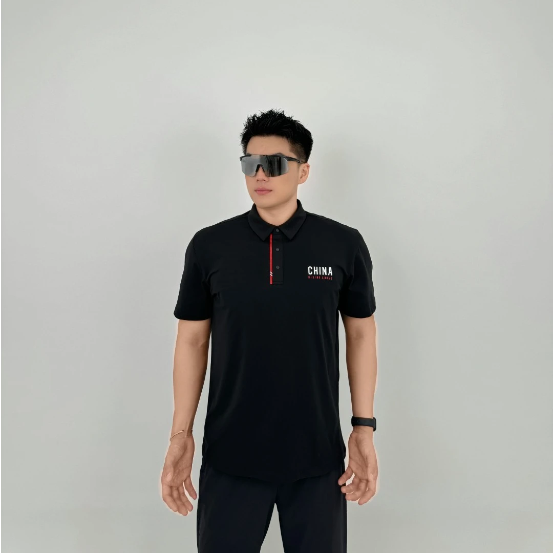 安踏力韧T丨商务翻领速干polo短袖男夏季流光风男装152527142