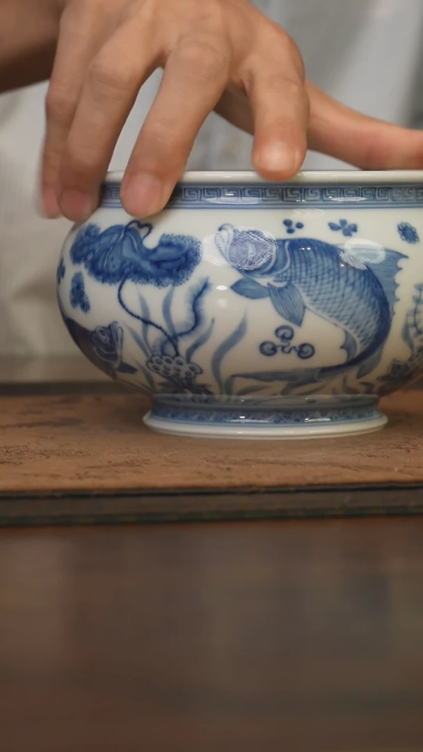 杯柴窑青花破价福利