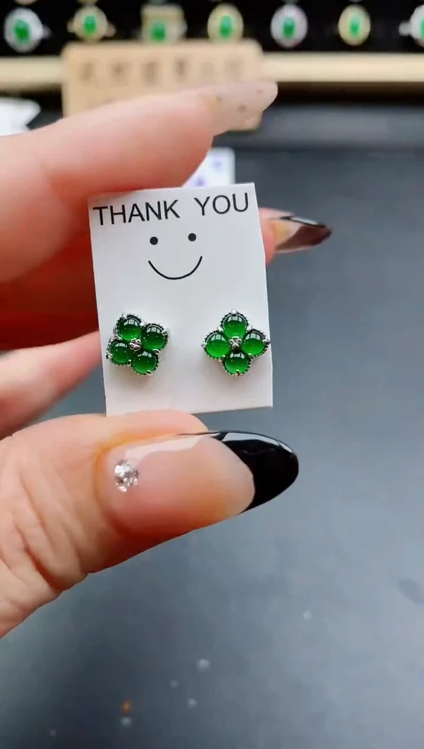 银S925镶嵌戒指翡翠1