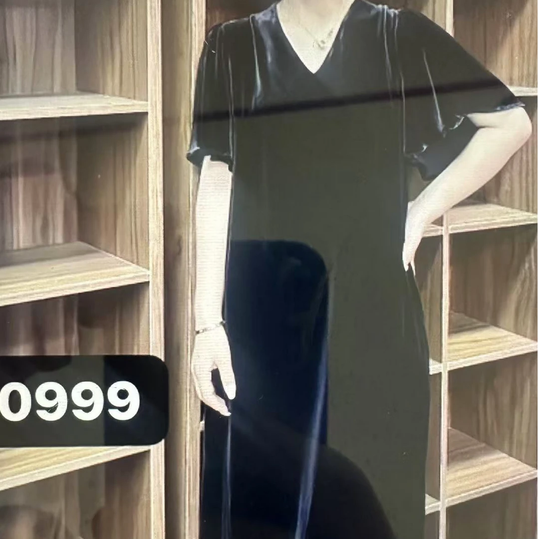 时尚丝绒连衣裙Yg0999